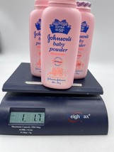 Lot of 3 Johnsons Baby Powder With Talc Blossoms Pink Bottle 5 OZ 100g - £19.72 GBP