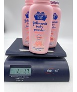 Lot of 3 Johnsons Baby Powder With Talc Blossoms Pink Bottle 5 OZ 100g - £19.63 GBP