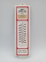 Vintage Dead Stock Removed  ANDY&#39;S RENDERING PLANT  Metal  Thermometer S... - £75.24 GBP