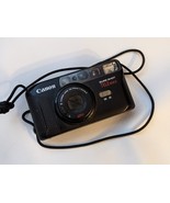 Canon Sure Shot Telemax 35mm Film Punto &amp; Shoot Fotocamera 38-70mm Come ... - $23.89