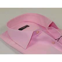 Men's Shirt By CASILA Turkey Cotton Blend Long Sleeves 502000-08 Solid Pink image 2