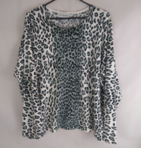 C.D. Daniels Women&#39;s Lightweight Leopard Print Sweater Shirt Plus Size 2X - £10.66 GBP