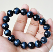 Free shupping - good luck AAA Natural Blue Tiger eye Meditation Yoga Natural blu - $18.99