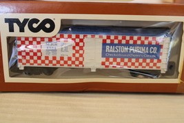HO Scale Tyco, 40&#39; Box Car, Ralston Purina Co. Checkerboard Chows, Red &amp;... - £23.84 GBP
