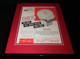 1959 Stylist Golf Balls Framed 11x14 ORIGINAL Vintage Advertisement - £39.21 GBP