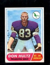 1968 Topps #6 Don Hultz Vg Eagles Nicely Centered *X95630 - $3.19