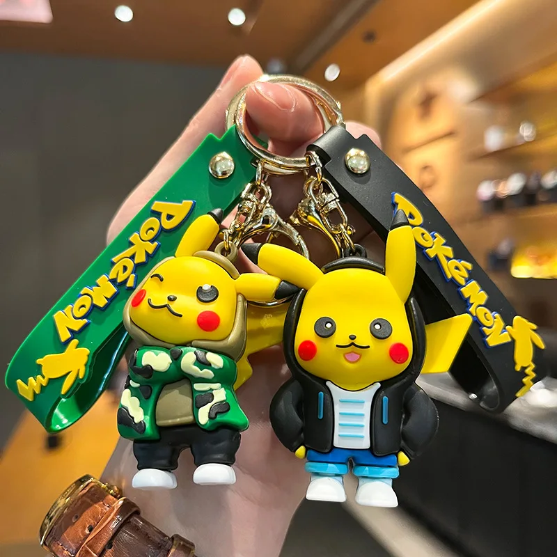 Pokemon Cute Doll Pendant Anime Figures Pikachu Dress Up Fashion Backpack - £8.37 GBP