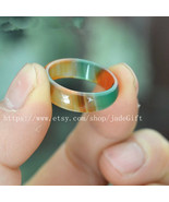 Free Shipping -    green red yellow three colour jade . charm jade ring ... - £6.95 GBP