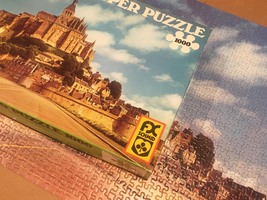 Vintage F.X. Schmid Super Puzzle 1000 - No. 98243 Mont St. Michel image 6