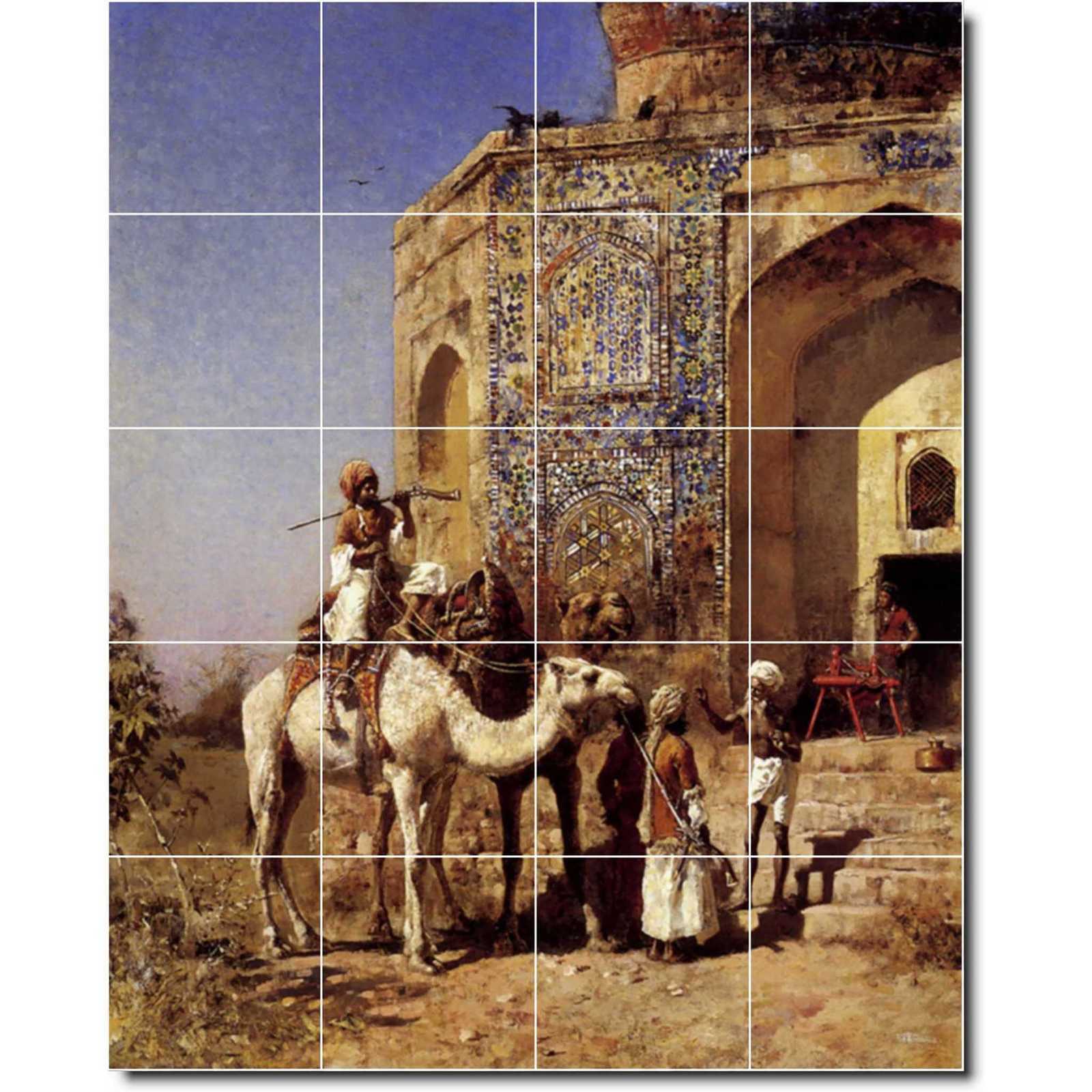 Weeks edwin old blue tiled mosque outside of delhi india