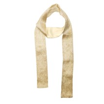 Chloe Silk Fully Sequined Shiny Beige Narrow Long Foulard Scarf Shawl - $143.55