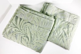Ikea SKAREFLY Sheer Curtains 2 Panels (1 pair) 57&quot; x 98&quot; Floral Light Green - £15.61 GBP