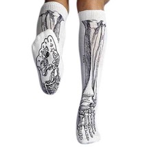 New Adult Knee Size White Bones Socks - £19.19 GBP