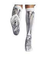 New Adult Knee Size White Bones Socks - $33.35 CAD