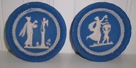 Wedgwood Blue Jasperware Two Miniature Numbered made in Germany - £14.20 GBP