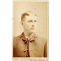 1884 CDV Photograph Williams Gentleman Salem Mass Victorian Taylor Preston E85G - $39.99