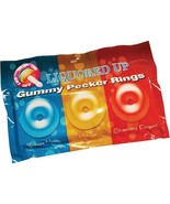 Hott Products Novelty/Gag Gift Liquored Up Pecker Gummy Rings Assorted #... - $4.94