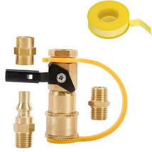 1/4&quot; Propane Hose Adapter Rv Quick-Connect Fittings Bbq Grill Adapter Ki... - $28.99