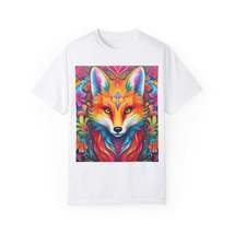 Vibrant &amp; Colorful Fox Design - Unique and Eye-Catching - Unisex Garment-Dyed T- - $40.58+