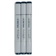 Copic Sketch B39 Prussian Blue 3 Pk Markers with Medium Broad &amp; Super Br... - £20.47 GBP