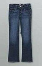 Girls Jeans Flare Leg Lee Blue Adjustable Waist Denim Plus-sz 14.5 - $13.86