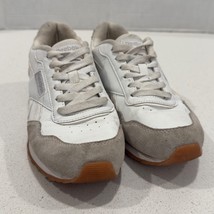 Reebok Classic Harman Run Sneakers White Suede Trim Casual Shoes Size 7 - $34.10 CAD