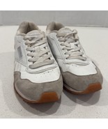 Reebok Classic Harman Run Sneakers White Suede Trim Casual Shoes Size 7 - $34.10 CAD