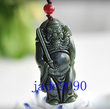 Free shipping - Good Lucky Natural Green jade carved Confucius Jade Amulet Penda - $19.99