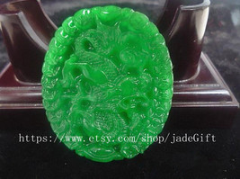 Free Shipping - this is Auspicious dragon for jade gift, Hand- carved Natural  g - £24.74 GBP