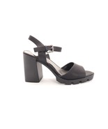 Sandals High Heel  Elmira Vegan  Black Platform Women 7 Medium (CC) - £50.68 GBP
