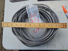 24JJ76 ELECTRICAL CABLE: GRAY 12/2 WG, UF-B, 60&#39; LONG, VERY GOOD CONDITION - £29.39 GBP