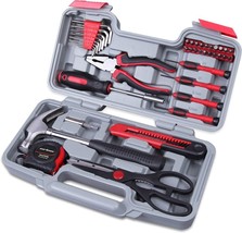 CARTMAN 39piece Tool Set General Household Kit with Plastic Toolbox Stor... - £30.42 GBP