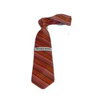 Men's Stacy Adams Business Tie Hankie Set 2 piece Hand finish St35 Pink orange image 5