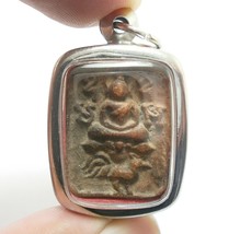 Lp Parn Ride 4 Tails Chicken Magic Thai Buddha Amulet Lucky Miracle Yant Pendant - £42.17 GBP