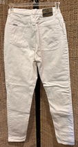 Vintage Jordache Jeans Womens 15 30x31 White Denim Horse Straight Cowgirl  - £9.17 GBP