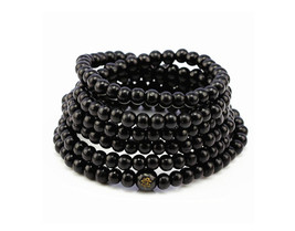 Free Shipping - Amulet AAA Grade  good luck Natural black sandalwood pra... - $16.99