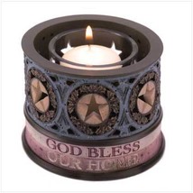 God Bless Our Home Votive Holder, Heartstone by Demdaco, New in Box - $12.50