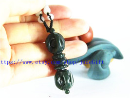 Free Shipping - jade gift Hand-carved natural green jade Tibetan  leading adder  - £19.95 GBP