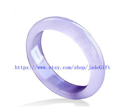 FREE SHIPPING - jade gift   Natural ice lavender  jade bracelet / Purple jade wo - £103.70 GBP