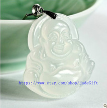 Free shipping - AAA jadeite jade Real Natural jade jadeite mercifulness Laughing - $21.99