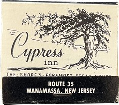 Cypress Inn, Wanamassa, New Jersey, Match Book Matches Matchbook - $11.99