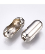 10 Large Ball Chain Connectors Bead Links 18mm Silver for 6mm Ball Chains - $9.46 CAD