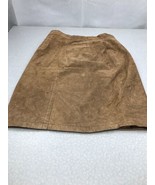 Lot Of 2 Vintage Gitano Hunt Club Brown Leather Skirts Size 9/10 KG - $656.61 MXN
