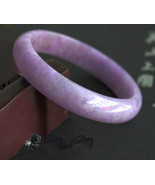 FREE SHIPPING -    Natural  lavender  jade bracelet / Purple jade women jade ban - $69.99