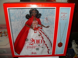 2010 Holiday Barbie Doll In The Box   Rare With Exclusive Gift New In Box - $99.99