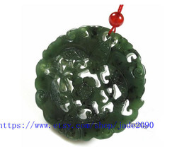 Free Shipping - I hope you&#39;re lucky handmade gift Natural Green jadeite jade car - £21.64 GBP