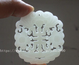 Free Shipping - I hope you&#39;re lucky handmade gift Natural white jadeite jade car - £14.22 GBP