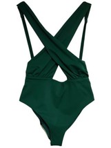 NEW AGUA BENDITA &#39;Ellis Dreamin&#39; Plunge One Piece Swimsuit Size XL Large... - $124.69