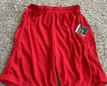 Brooklyn Unlimited Boys Basketball Shorts Red Pocket Elastic Waist Size ... - $7.69