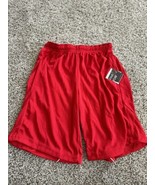 Brooklyn Unlimited Boys Basketball Shorts Red Pocket Elastic Waist Size ... - $145.56 MXN